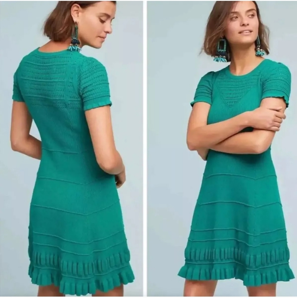 Maeve Green Midi Dress